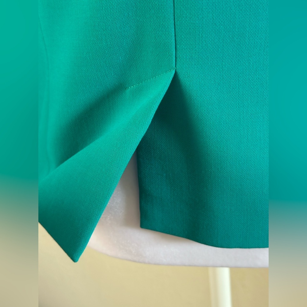 LOFT Teal Open Front Blazer - Picture 5 of 6